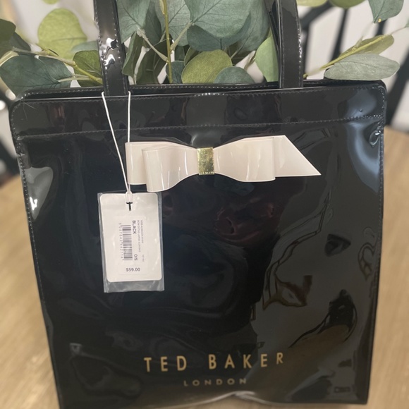 Ted Baker Black Bow Tote - Picture 6 of 10